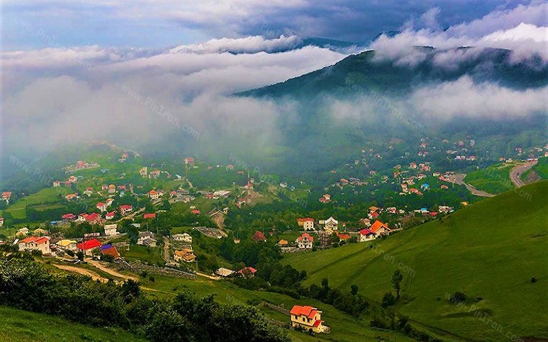 Das heyranische Dorf ist ein Beispiel für die iranische Natur